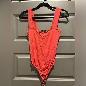 Missguided  Red  Bodysuit